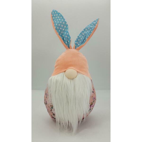 Palacedesigns 21 x 10 x 9 in. Pink Groovy Easter Bunny Gnome PA3102044